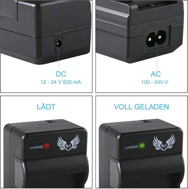 Запасний акумулятор 2x 1200mAh для Panasonic Lumix DMC-FT5 TZ40 TZ41 TZ55 TZ61 TZ71 ZS30 + зарядний пристрій (DMW-BCM13 / DMW-BCM13E)