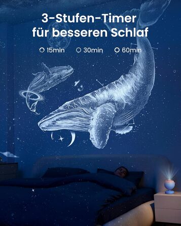 POCOCO Starry Sky Projector, Galaxy Star Projector, Home Planetarium for Kids and Adults; for Bedrooms, Interiors; as Decoration, Sleep Aid, and Relaxation - with 2 Discs