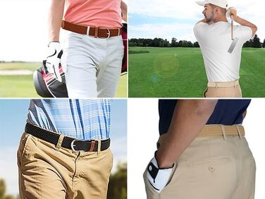 Багатокольоровий тканинний еластичний ремінь для жінок та чоловіків, плетений гольф-ремень, для джинсів, спортивних штанів, темно-зелений (Violett), розмір поясу 38'-42'