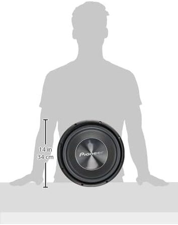 Сабвуфер Pioneer TS-A300S4 30 см 1500 Вт, 4 Ом, чорний, для корпусного монтажу, динамік із IMPP мембраною, потужний бас, автоакустика