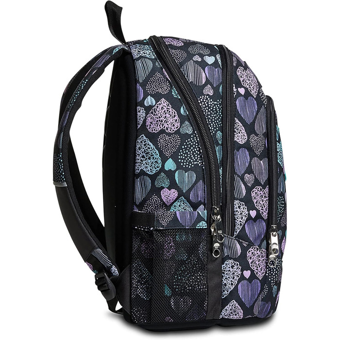 Рюкзак Seven Rucksack Advanced для школи, університету та відпочинку. Місткий рюкзак для підлітків, дівчаток та хлопчиків з відділенням для ноутбука та кишенькою для пляшки. Кольори: рожевий, фіолетовий.