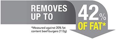 George Foreman Smokeless Grill - Indoor BBQ with Adjustable Temperature & Dishwasher-Safe Grill Plate