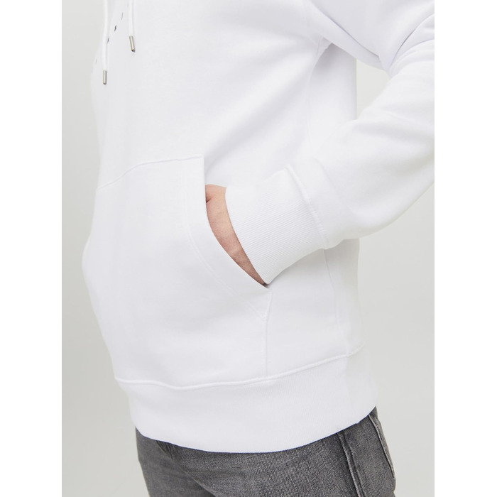 Чоловічий худі Jack & Jones JJESTAR білого кольору, Relaxed Fit, розмір XL