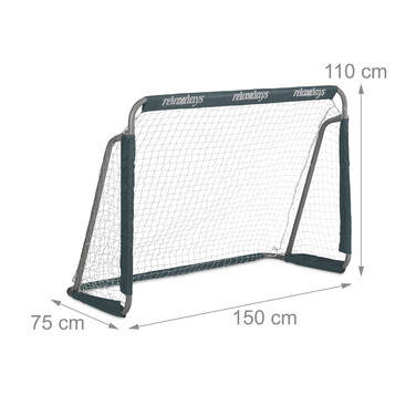 Relaxdays Soccer Goal in Grey