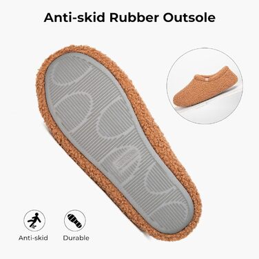 В'язані домашні тапочки VeraCosy з піною з пам'яті та фетровим верхом, з підкладкою з полярного флісу (42/43 EU, Бежевий)