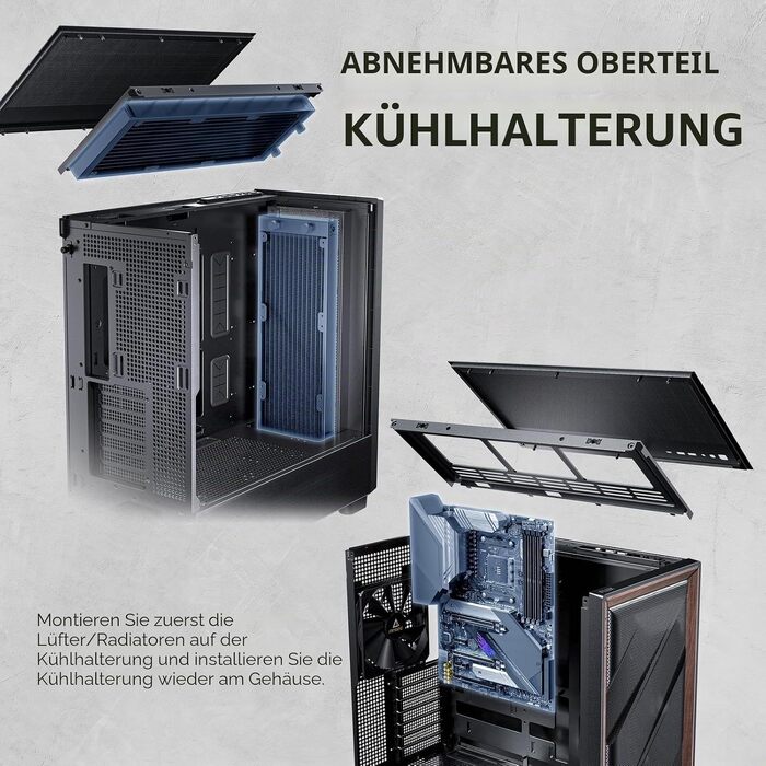 Корпус для ПК Antec Flux Midi Tower, чорний матовий, Gaming Case