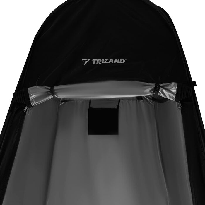 4-in-1 Pop-Up Camping Shower Tent | Portable Privacy Toilet Tent - Waterproof Black Shower & Changing Tent with Carry Bag & Accessories | 190x110x110 cm