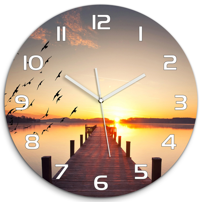 Настінний годинник Tulup багатоколірний, 60 см