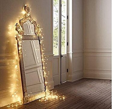 LED гірлянда SALCAR, 1000 світлодіодів, 20м, мідний дріт, 8 режимів, вологостійка, для декору кімнат, ялинок, саду, вечірок, святкування, тепле біле світло