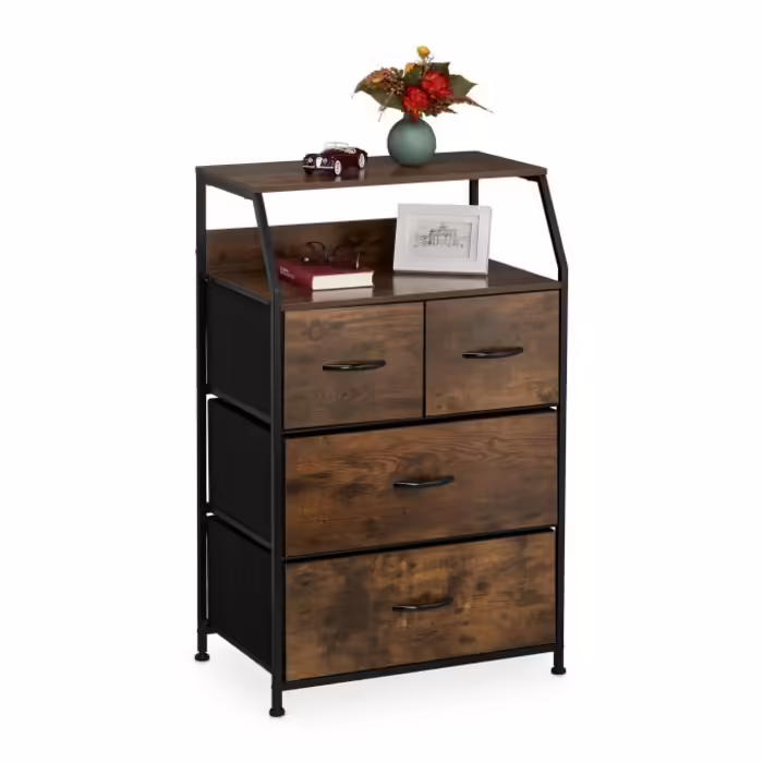 Relaxdays Chest of drawers with 4 drawers
