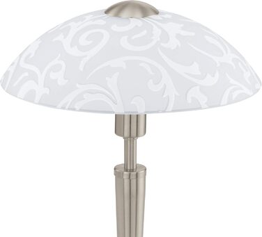 Настільна лампа EGLO Solo 1 з регулюванням Touchdimmer, сталь, скло satiniert weiß, E14