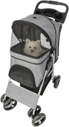 Крісло-мішок Buggy сірого кольору, 47x100x80 см, 4.9 кг