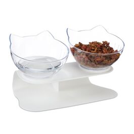 Relaxdays Elevated Cat Double Bowl 500мл