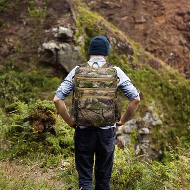 Рюкзак-холодильник Laripwit 54 літри з термоізоляцією для пікніків, подорожей та кемпінгу (33л, камуфляж)