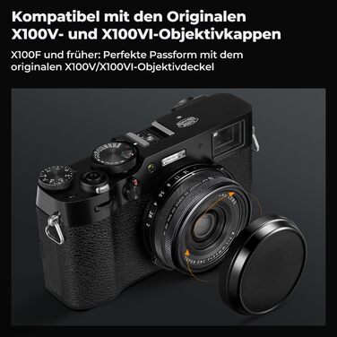 UV-фільтр K&F Concept для Fujifilm X100 (X100F/X100S/X100T/X100V/X100VI) - Чорний