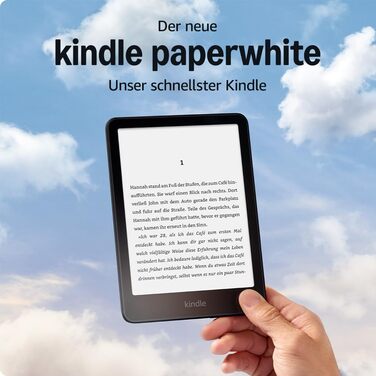 Amazon Kindle Paperwhite (останнє покоління) – 16 GB, смарагдовий колір, з рекламою та 3 місяцями Kindle Unlimited