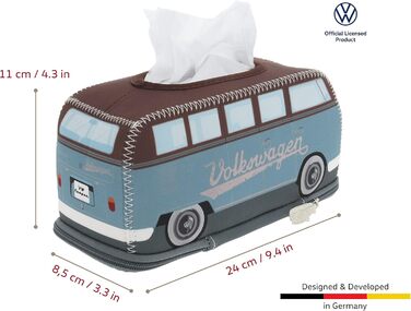 Диспенсер для серветок BRISA VW Collection Volkswagen T1 Bulli (Бургунді/Коричневий)