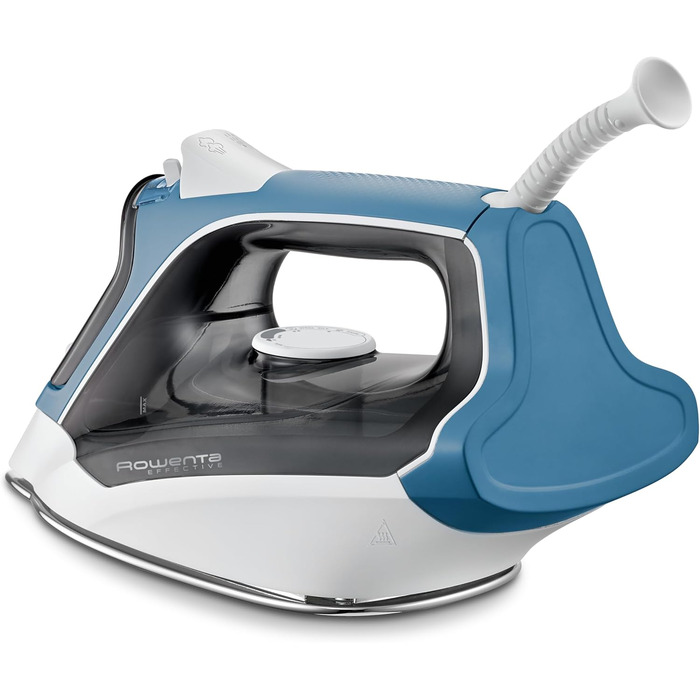 Праска Rowenta Effective 2 з подачею пари 30 г/хв, 2200 Вт, синій/сірий, Anti-Kalk, INOX-підошва, DX1531D1