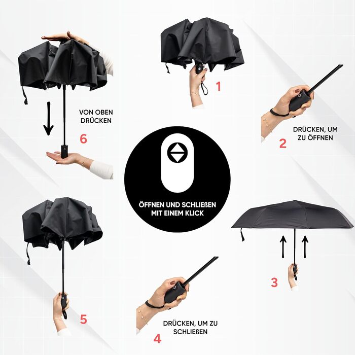 Стійкий до вітру парасолька Rainroyal Drytogo MEDIUM Ø100 см (Жовтий, SMALL Ø95 см) | Парасолька-тростина для подорожей та повсякденного використання | Автоматичний парасолька для жінок та чоловіків