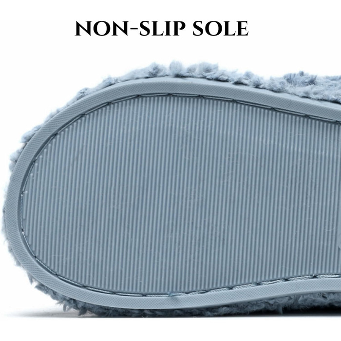 SMajong Теплі жіночі плюшеві халапи (тапочки) зимові, синього кольору (42/43 EU)