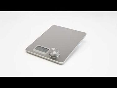 Кухонні ваги ProfiCook® PC-KW 1263: цифрові, без батарей, з тарою, 1г - 5кг