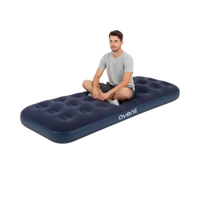 Надувний матрац Avenli для кемпінгу, 191x73x22 см, односпальний, флоксований, для дому та подорожей
