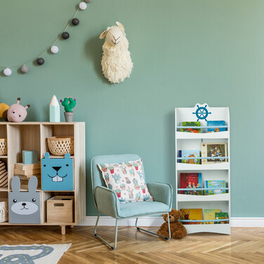 Relaxdays Nautical Bookshelf for Children