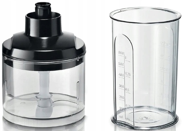 Погружний блендер Bosch ErgoMaster MSM6M620 1000 Вт з подрібнювачем QuattroBlade