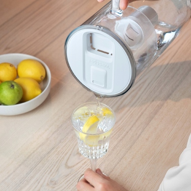 Скляний фільтр-кувшин Wessper D2 BOROSILICATE FF 3л, білий + фільтр