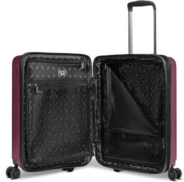 REDOLZ Trolley великий, жорсткий, 52x34x77 см, розширюється до 140 л, 4.4 кг, Aubergine Metallic | Kabinen Trolley+ (55 см)