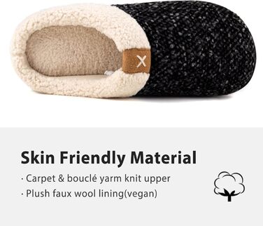 Чоловічі тапочки ULTRAIDEAS з плюшем, теплі зимові тапочки з ворсистим підкладкою, зручні тапочки з піною Memory Foam, антиковзка гумова підошва, для дому та вулиці, розмір 42/43 EU, темно-сірий