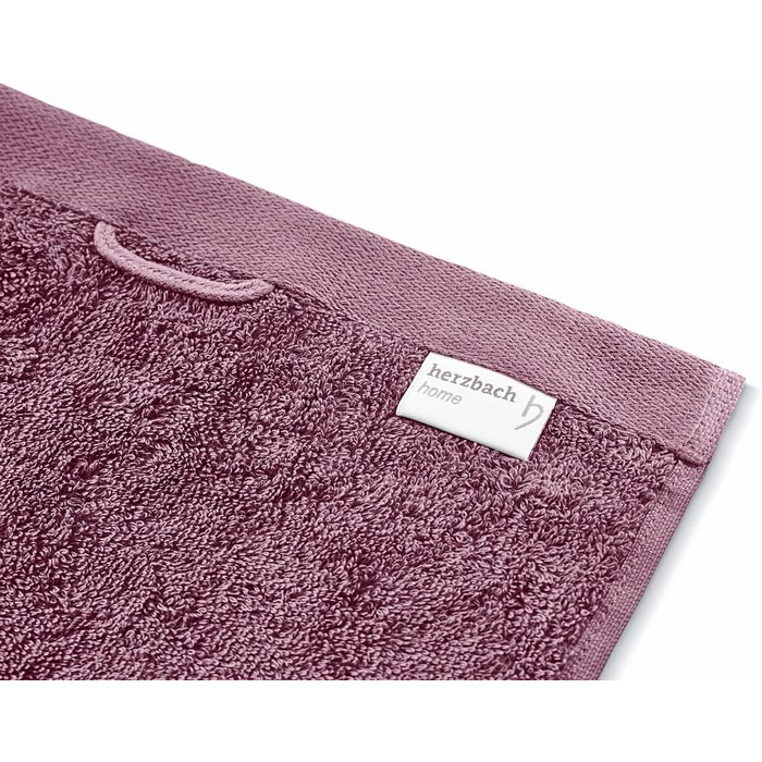 Herzbach Home Towel Set 100% Cotton - Soft & Absorbent - Malve