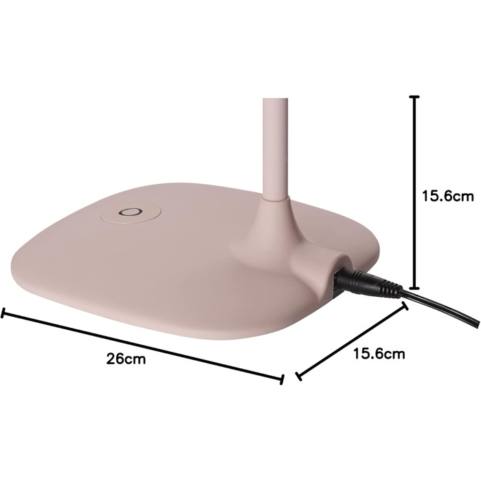 LED настільна лампа EMOS STELLA 6,5W, регулювання яскравості, рожева