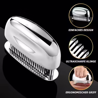 Meat Tenderizer with Ultra-Sharp Blades - Steak Meat Tenderizer made of 100% Stainless Steel - Meat Tenderizer for tenderizing Beef/Chicken/Pork/Veal/Steak - Dishwasher Safe