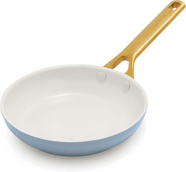 Сковорода GreenPan Reserve Pro 20.3 см з антипригарним покриттям, кераміка, нержавіюча сталь, блакитний колір, NSF-сертифікована, для плити та духовки