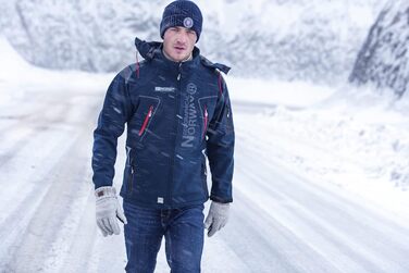 Чоловіча куртка Softshell Geographical Norway Tangata — водонепроникна функціональна outdoor куртка, чорно-червона, розмір XL