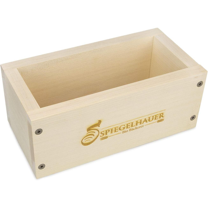 Bäckerei Spiegelhauer Bread Baking Frame Bread Baking Mold Maple Wood Wooden Baking Mold for Bread without Parchment Liner