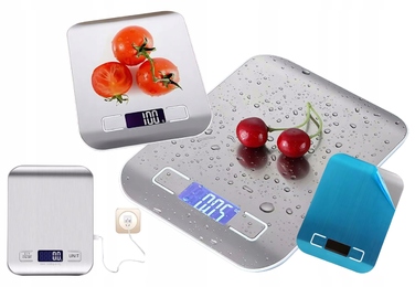 Електронні кухонні ваги високої точності 10 кг/1 г з вбудованим акумулятором та LCD-дисплеєм