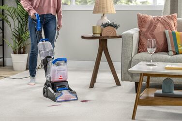 BISSELL PowerWash Compact Pet: компактний вертикальний мийник для килимів та м'яких меблів для видалення плям від тварин, 600W, з кабелем, 4058N