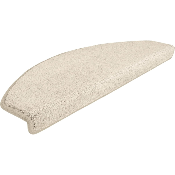 Ступеневі килимки Kettelservice-Metzker Sweet I М'які килимки на сходинки, напівкруглі, кремового кольору, 15 шт.