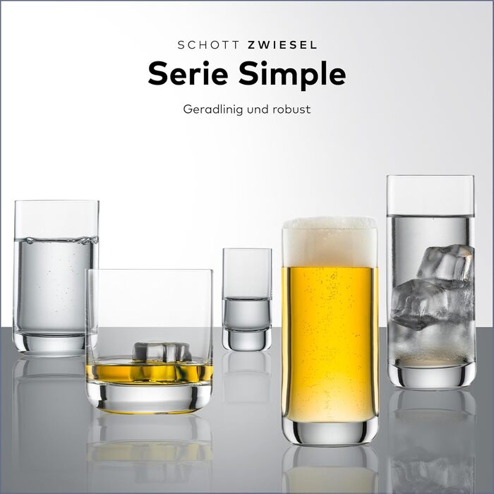 Набір з 6 склянок для пива Schott Zwiesel Simple 345 мл, Tritan-кристал, Made in Germany
