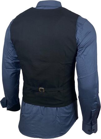 Чоловічий костюм трійка Slim Fit: Жилет, піджак, краватка (Anthrazit, XXL) - B-101