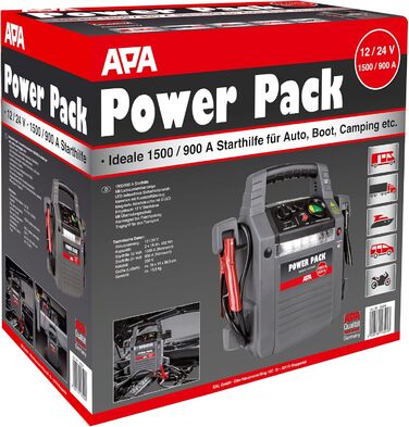 Power Pack APA 16524 - Пусковий пристрій 12/24V, 900A