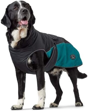 Hunter UPPSALA ALLROUNDER Dog Coat, 2-in-1, Detachable Fleece Lining, Water-Repellent, Size 55, Anthracite/Petrol 55 Anthracite/Petrol