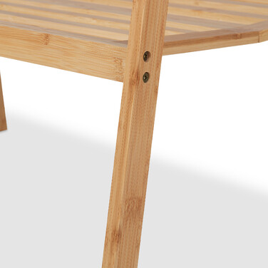 Relaxdays Folding Clothes Rack with Shelf