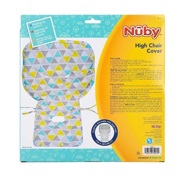 Чохол на стільчик Nuby, водовідштовхувальний, квітковий принт, захист від пролиття і крихт