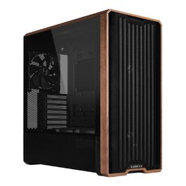 Корпус Lian Li Lancool 217: Чорний ATX Midi-Tower з темперованим склом, 5 вентиляторів, шпон дуба, сітчаста передня панель, підтримка Back-Connect