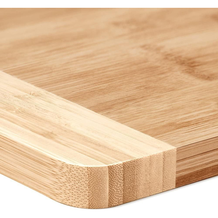Maverton Bamboo Cutting Board with Engraving - Serving Board - Charcuterie Board solid wood - Size: 35x25 cm - Cutting board for men - for birthdays - for Christmas - chef's hat