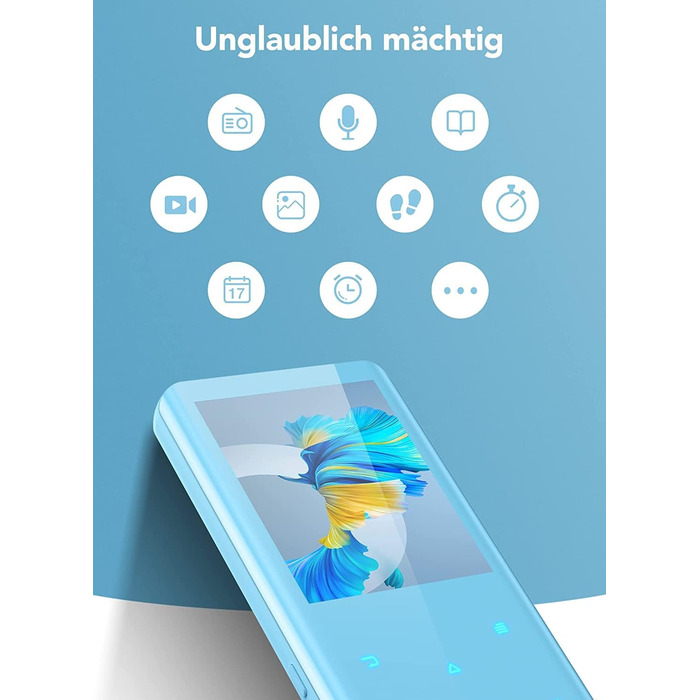 MP3 плеєр AGPTEK 64GB Bluetooth 5.3, 2.4