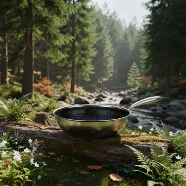 FIXLINE® Сковорода Black Forest 28 см з антипригарним покриттям без PTFE, для всіх типів плит (включно з індукцією), сумісна з духовкою до 230°C, легке очищення, ідеальна ідея для подарунка